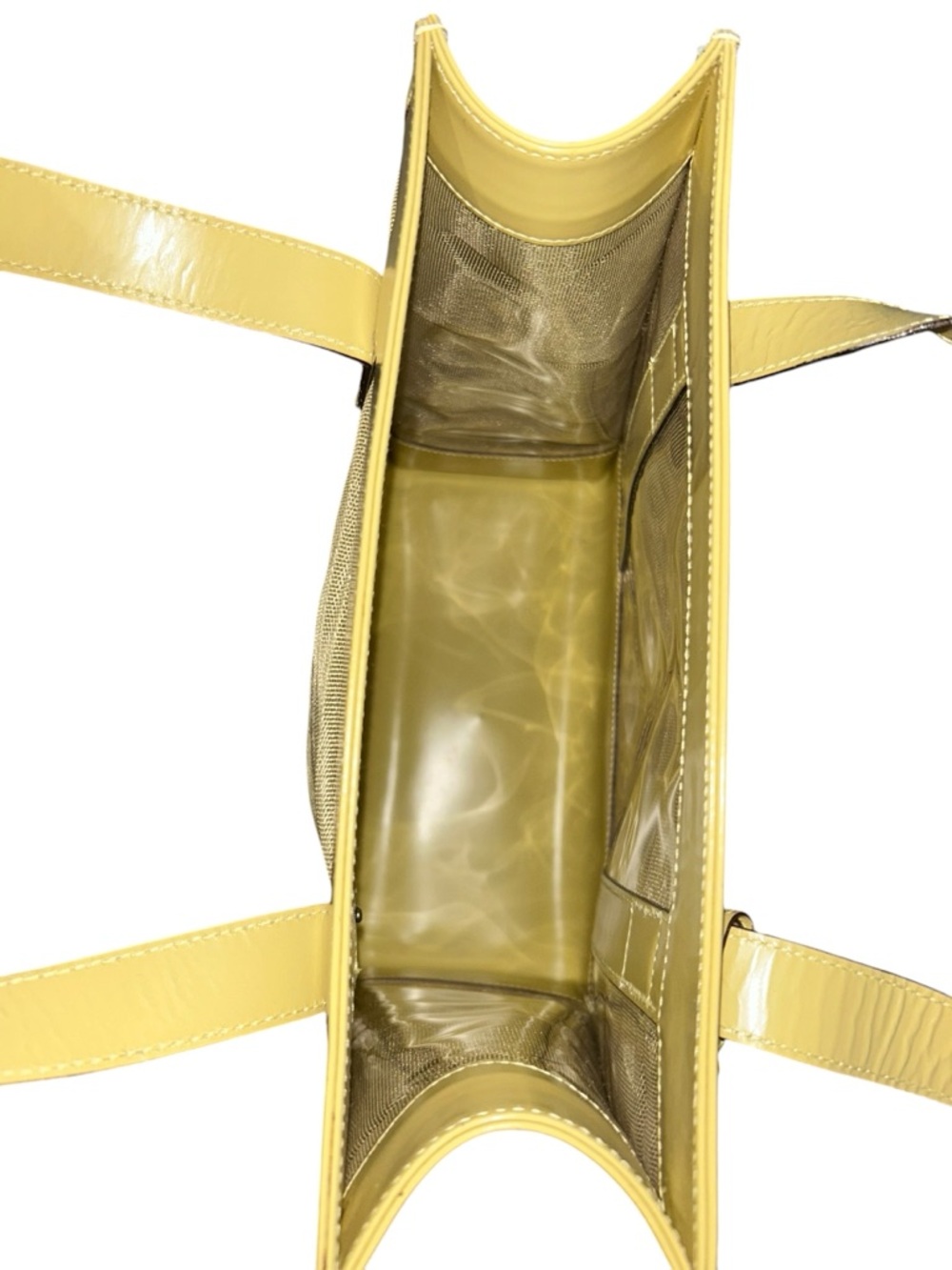 Tom Ford Gucci Mesh Tote Handbag Retro Yellow Vintage GUC Matching Pouch - Picture 6 of 15